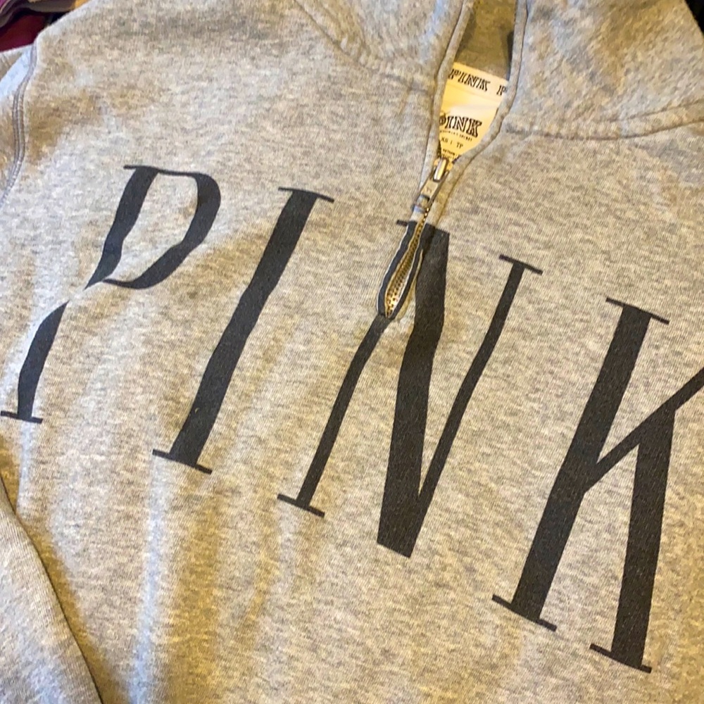 Half Zip PINK Sweatshirt